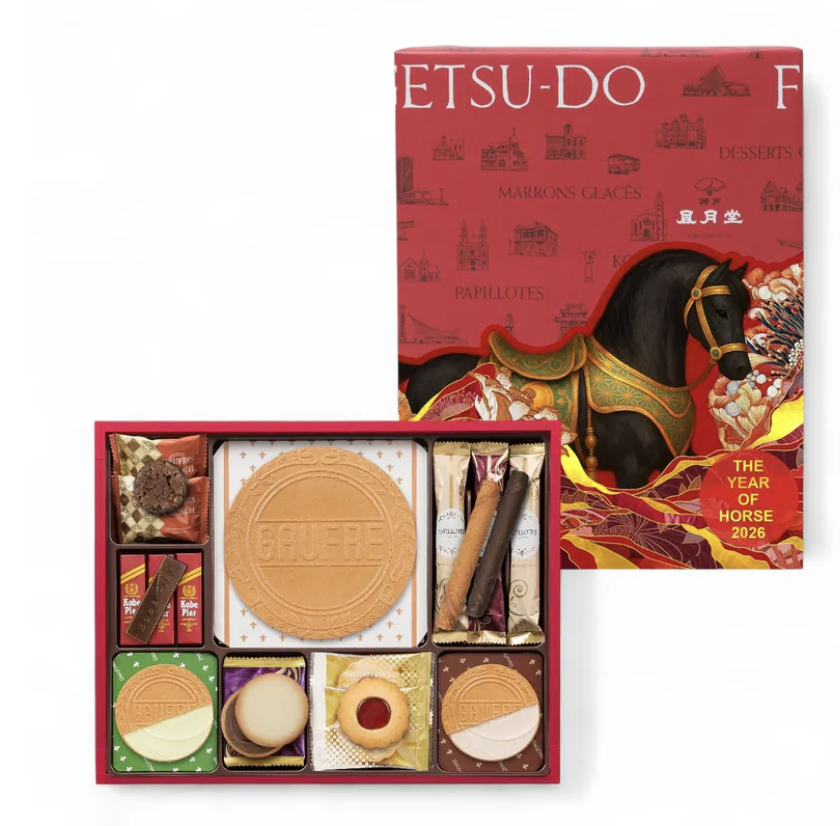 神戶風月堂2026馬年限定緋紅餅乾禮盒