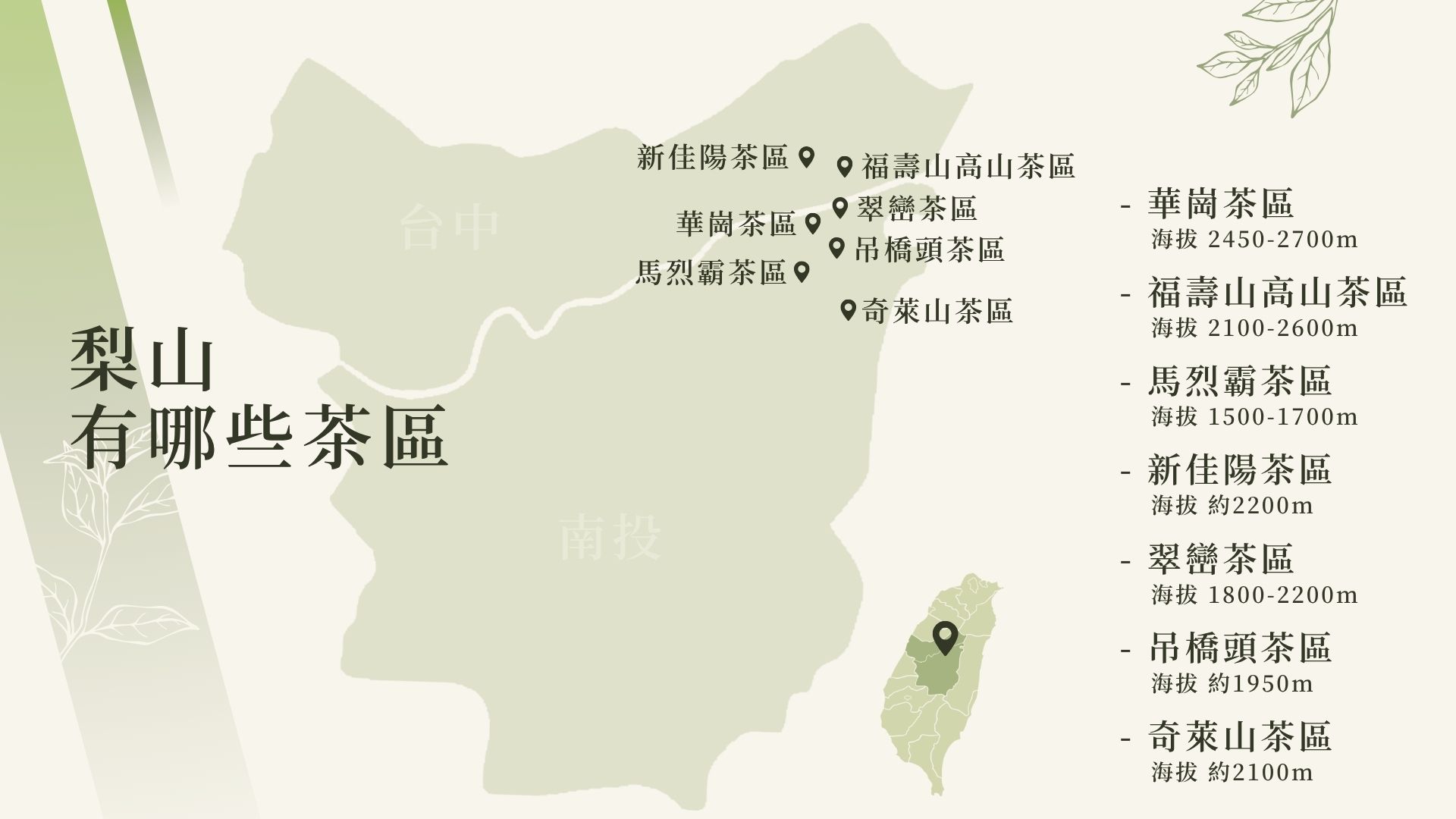 梨山有哪些茶區